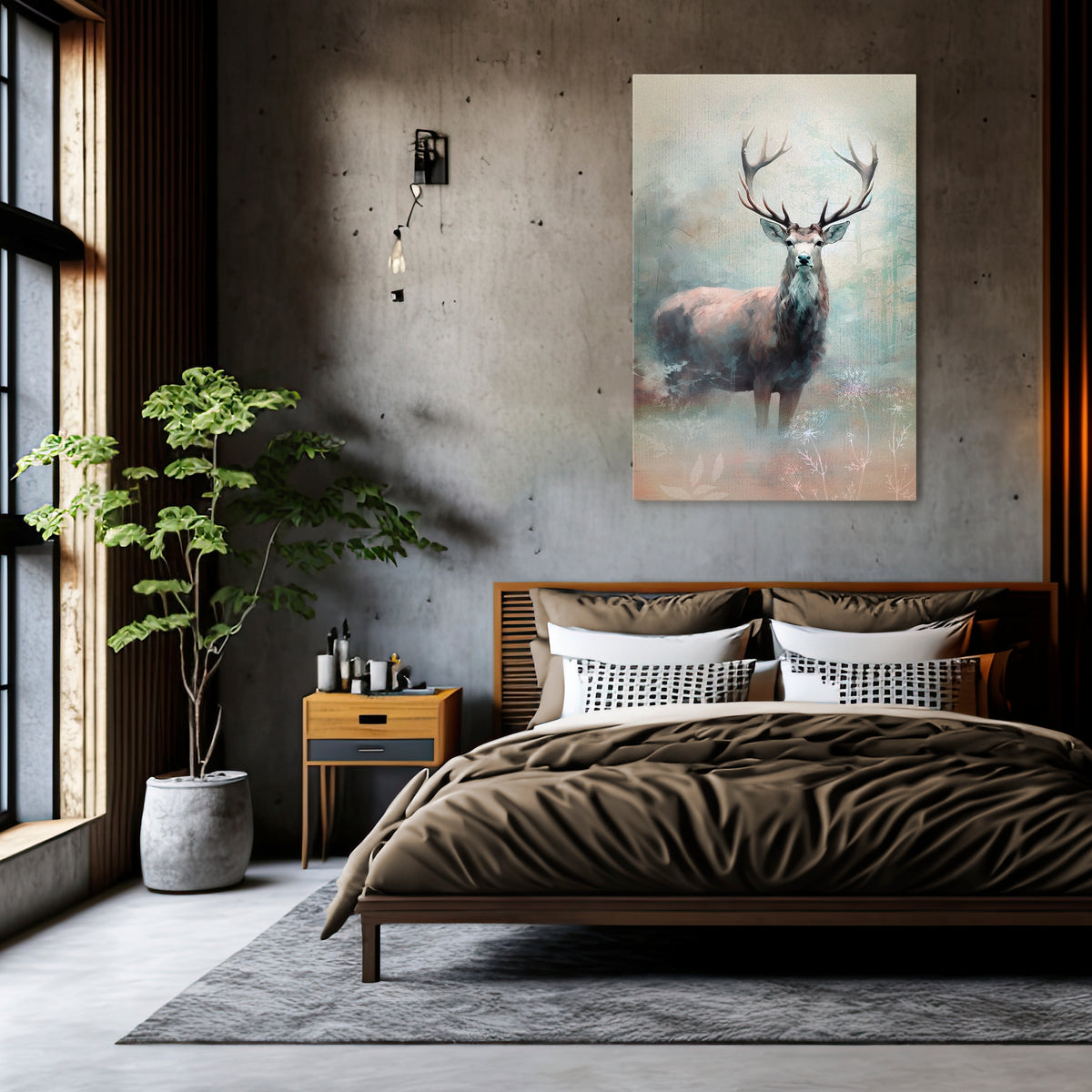 FOREST KING Vertical Canvas Print