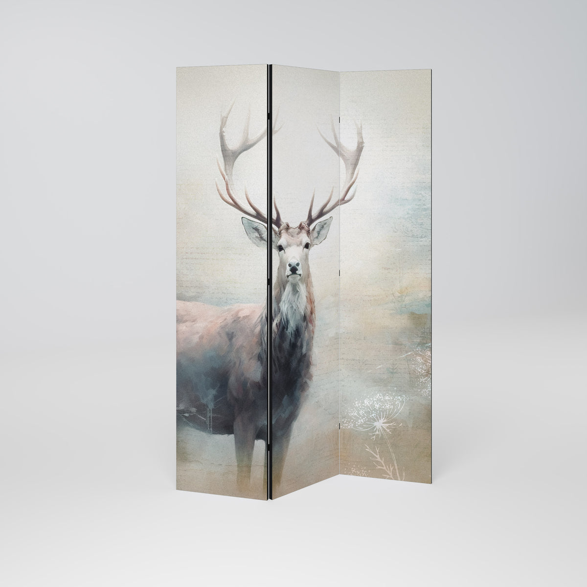 FOREST KING Dekorativ rumsavdelare – 3 paneler