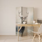 FOREST KING Dekorativ rumsavdelare – 3 paneler