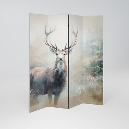 Dekorativ rumsavdelare FOREST KING med 4 paneler