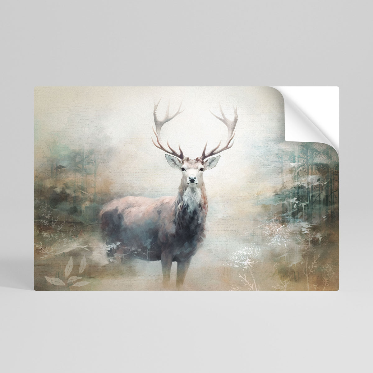 FOREST KING Självhäftande Horisontell Poster