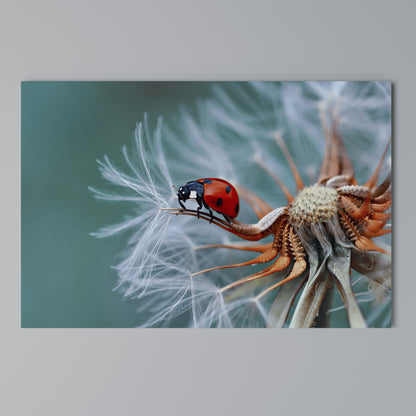 LADYBUG BALANCE Horizontal Canvas Print