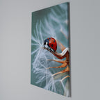 LADYBUG BALANCE Vertical Canvas Print