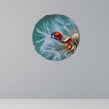 LADYBUG BALANCE Round Wall Art
