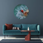LADYBUG BALANCE Round Wall Art