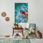 LADYBUG BALANCE Peel and Stick Vertical Poster