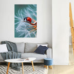 LADYBUG BALANCE Peel and Stick Vertical Poster