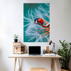 LADYBUG BALANCE Peel and Stick Vertical Poster