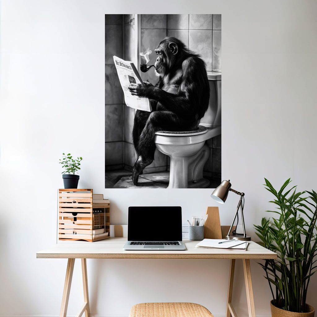 A STUND OF LUGN - vertikal poster med självhäftande text