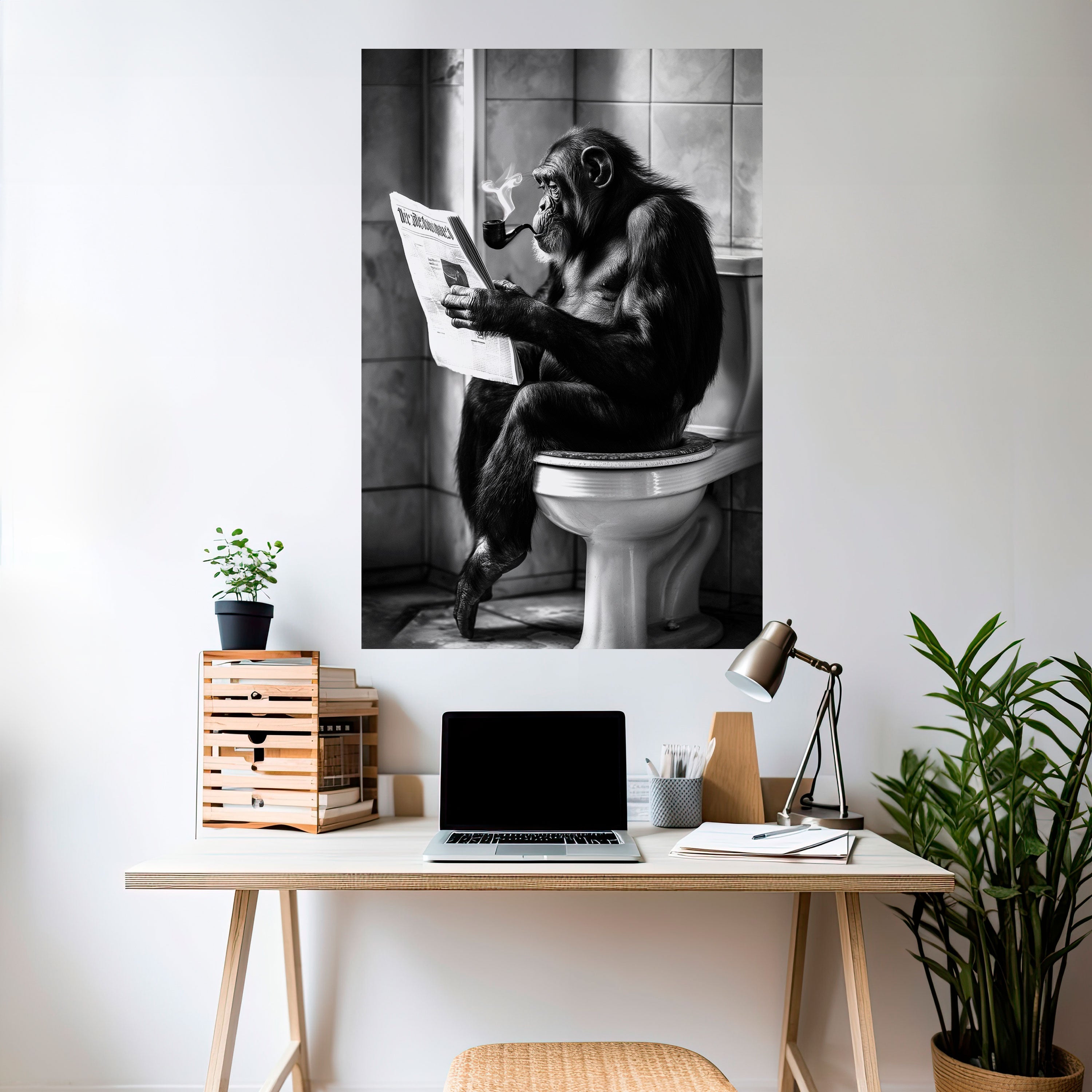 A STUND OF LUGN - vertikal poster med självhäftande text