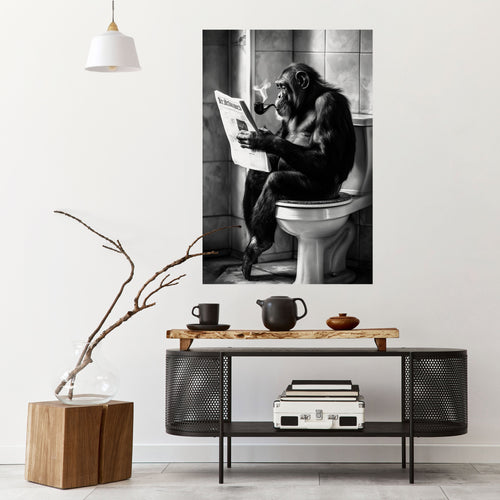 A STUND OF LUGN - vertikal poster med självhäftande text