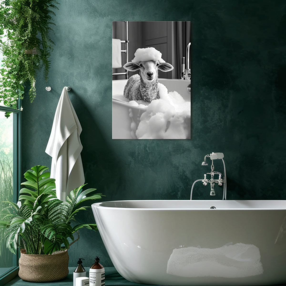 BUBBLE BATH BAA Vertical Canvas Print