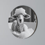 BUBBLE BATH BAA Round Wall Art