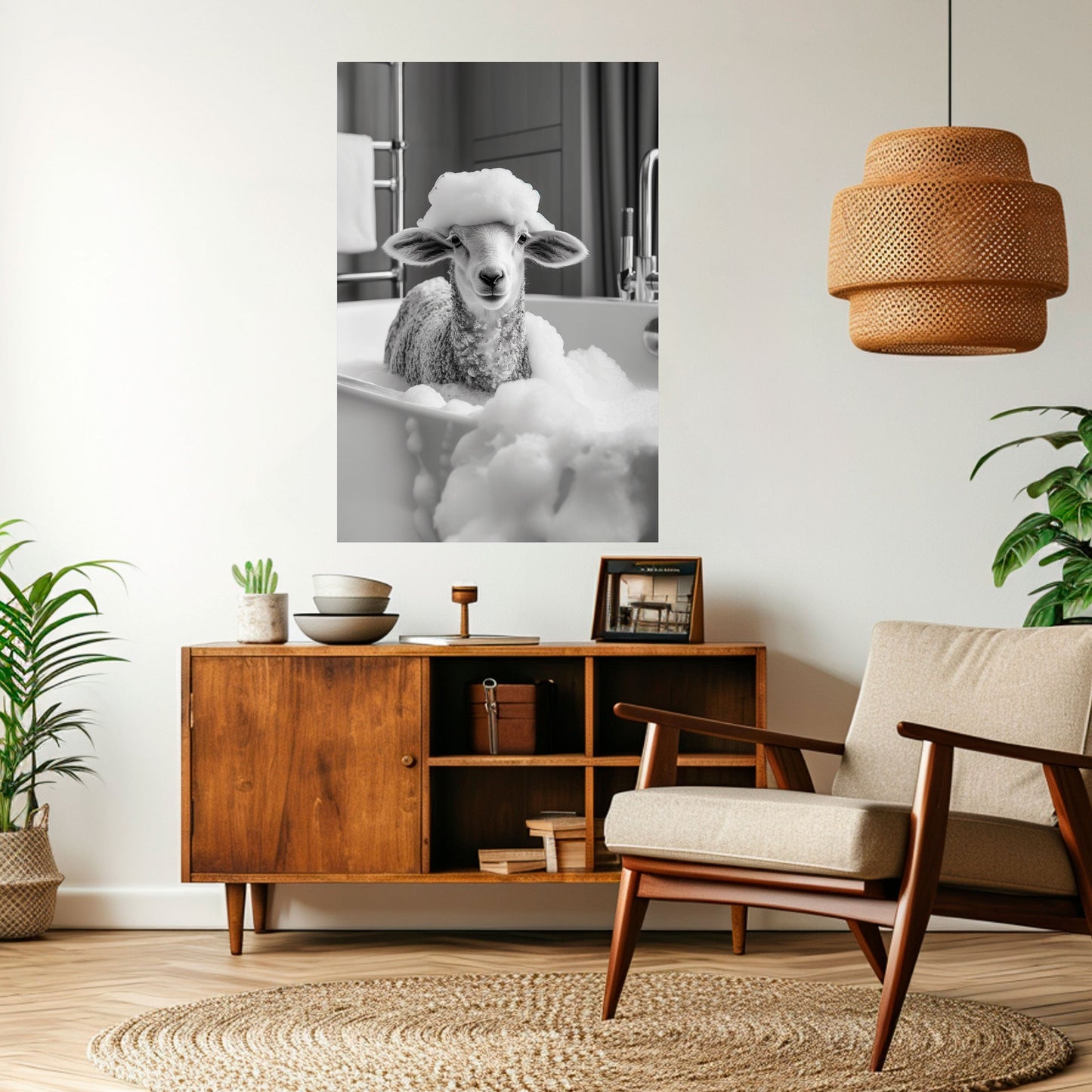BUBBLE BATH BAA Peel and Stick Vertical Poster