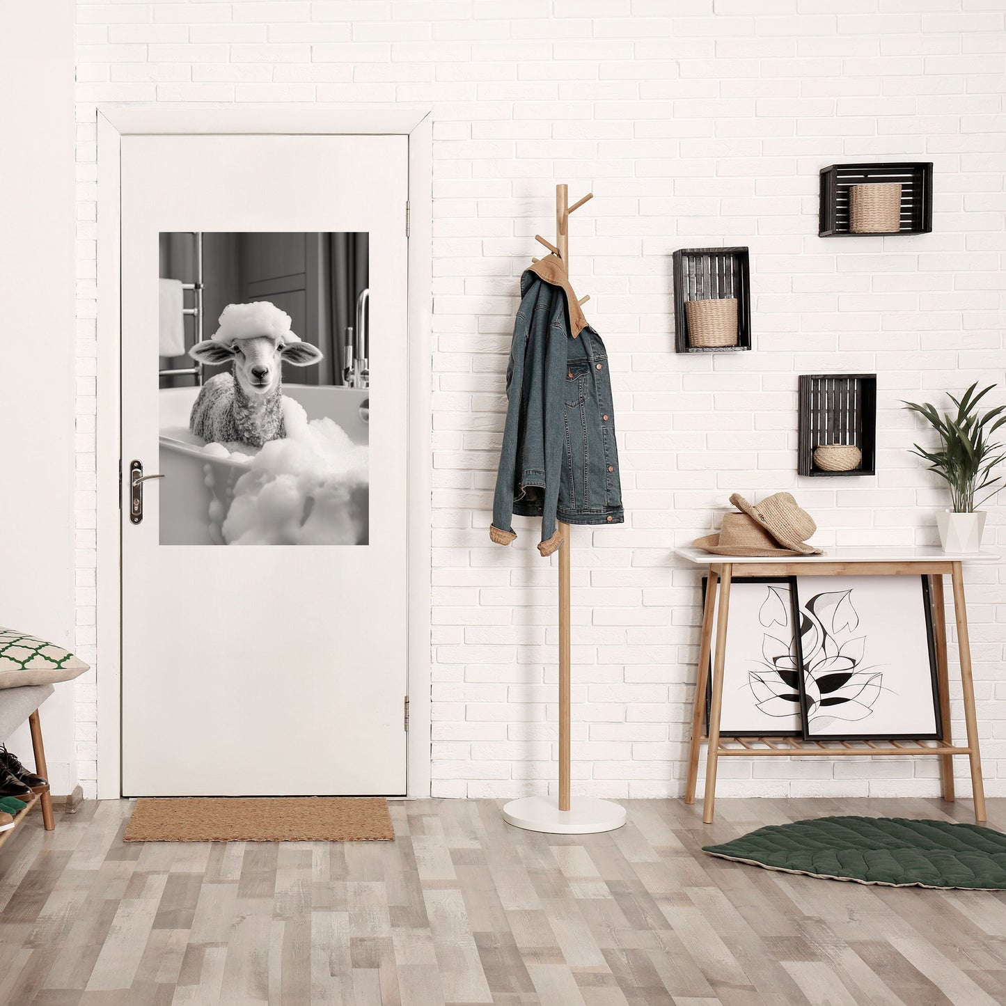 BUBBLE BATH BAA Peel and Stick Vertical Poster