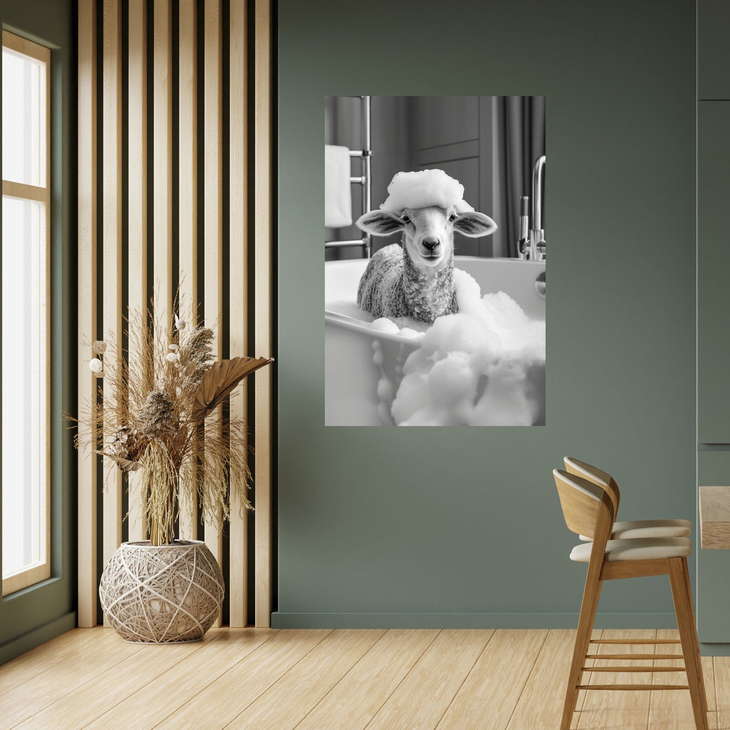 BUBBLE BATH BAA Peel and Stick Vertical Poster