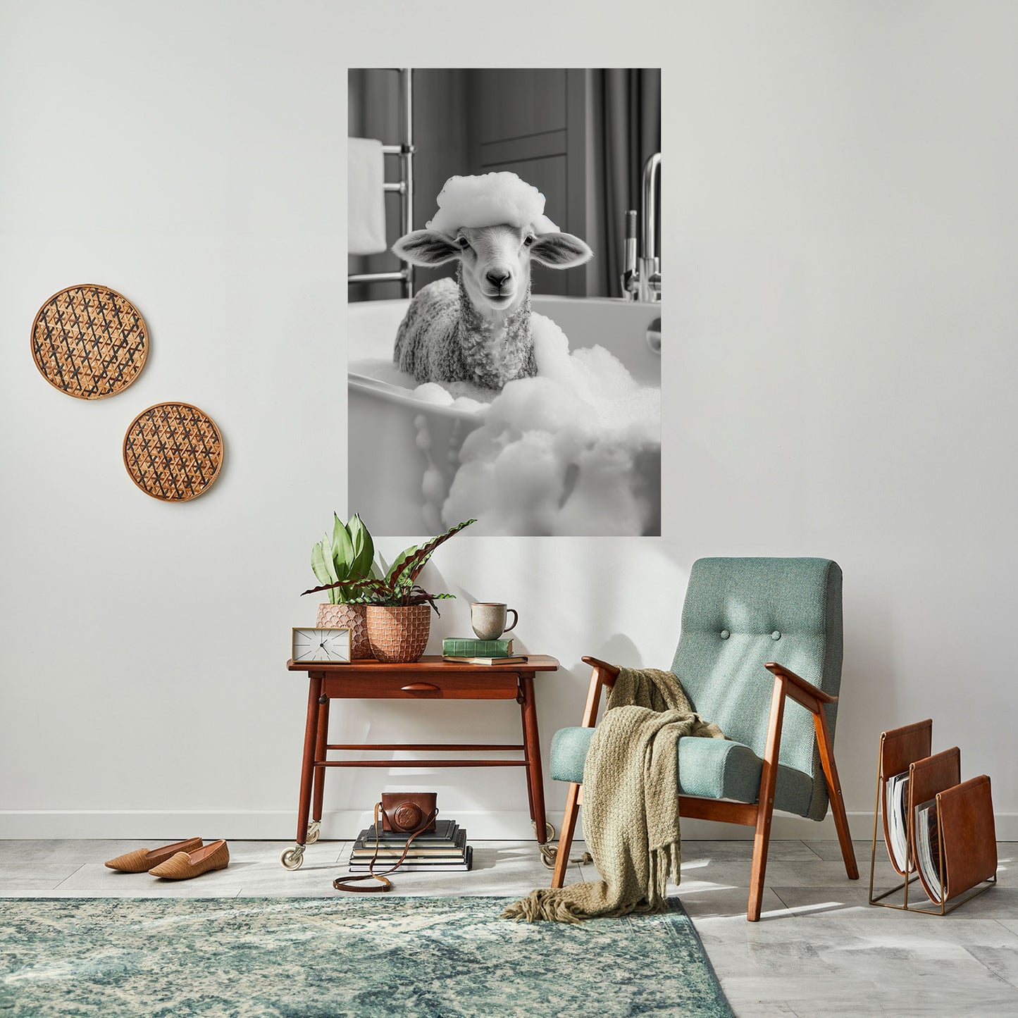 BUBBLE BATH BAA Peel and Stick Vertical Poster