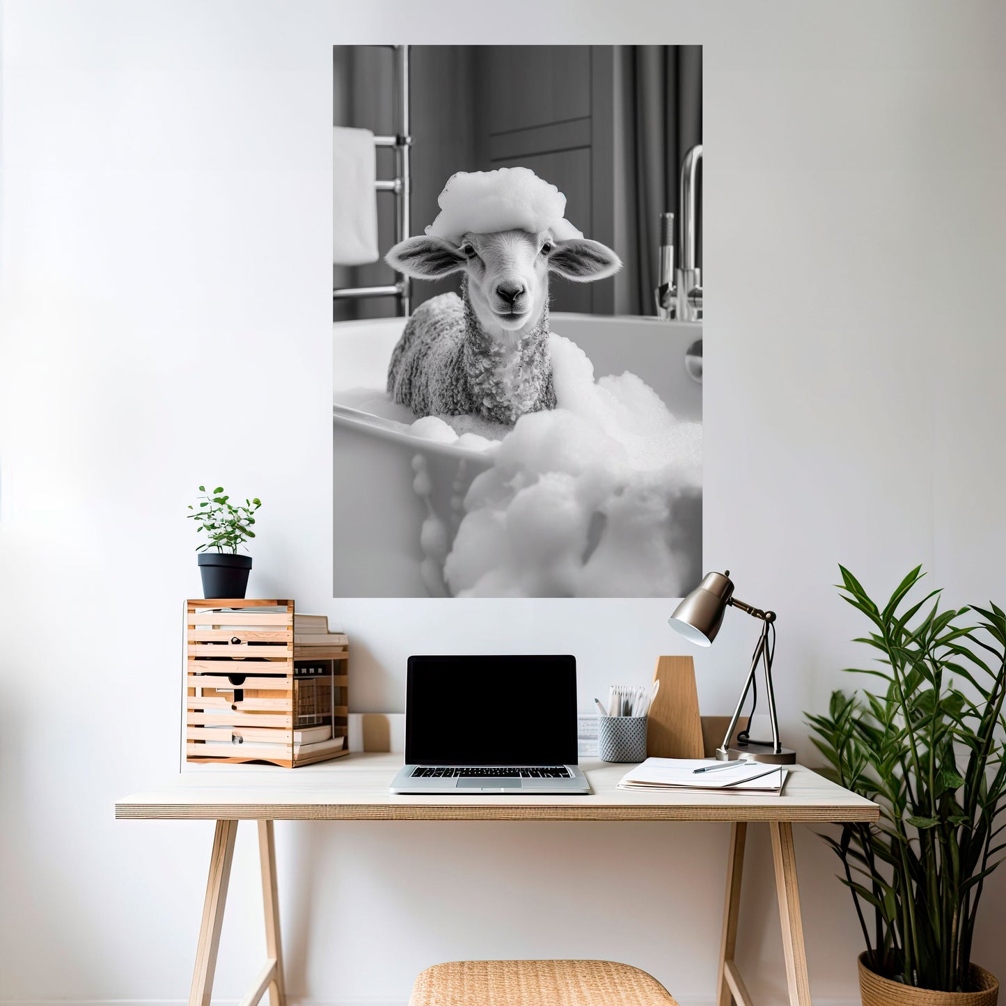 BUBBLE BATH BAA Peel and Stick Vertical Poster