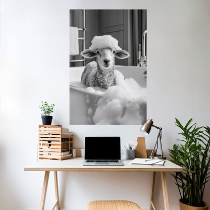 BUBBLE BATH BAA Peel and Stick Vertical Poster
