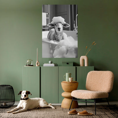 BUBBLE BATH BAA Peel and Stick Vertical Poster