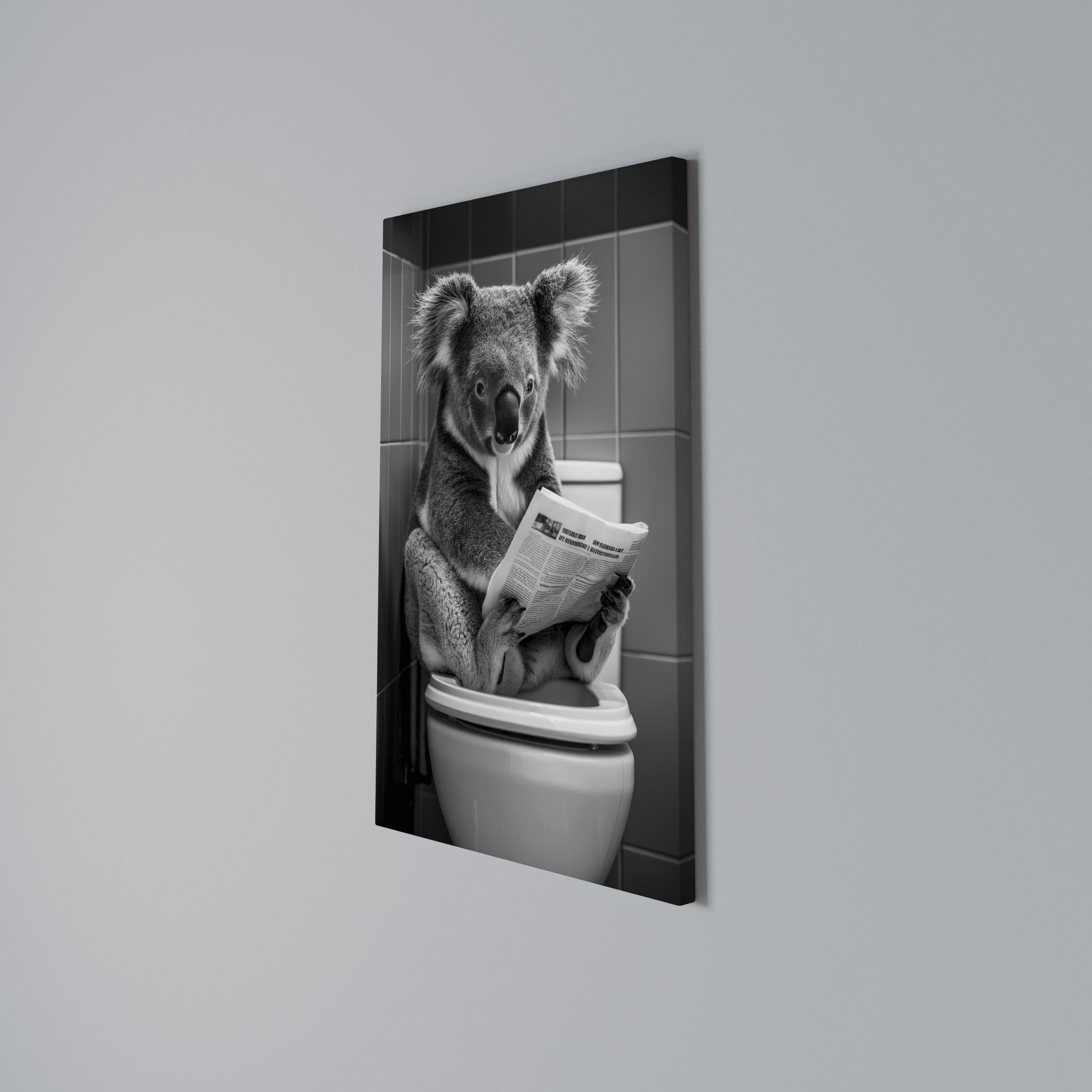 TOILET TIME TALES Vertical Canvas Print