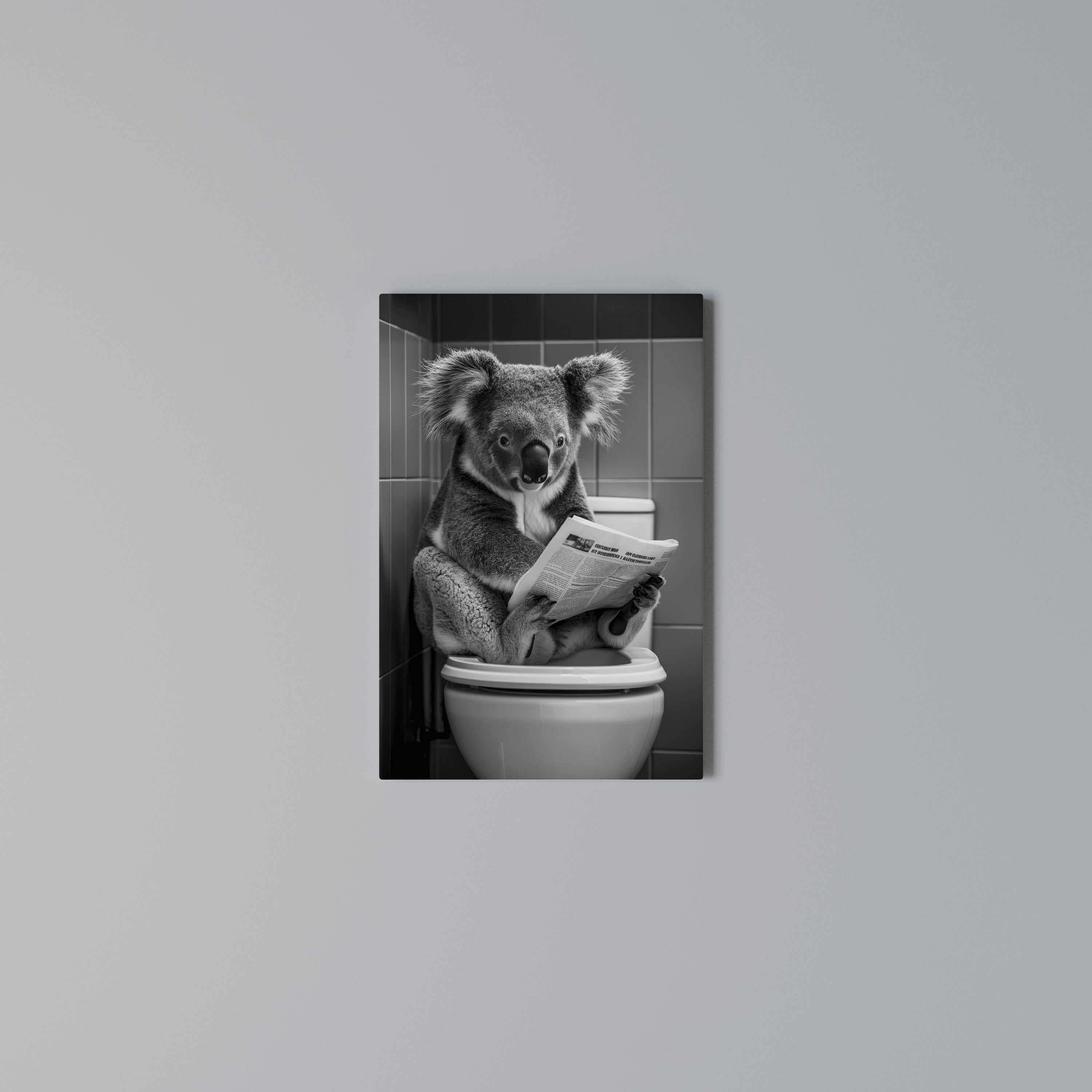 TOILET TIME TALES Vertical Canvas Print