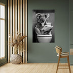 TOILET TIME TALES Peel and Stick Vertical Poster