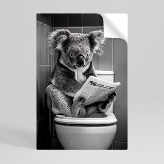 TOILET TIME TALES Självhäftande Vertikal Poster