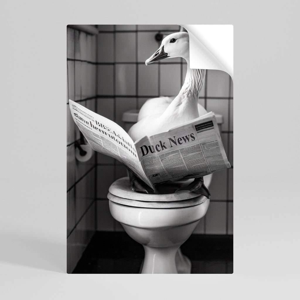 Ducktails and Tidbits vertikal affisch med självhäftande text