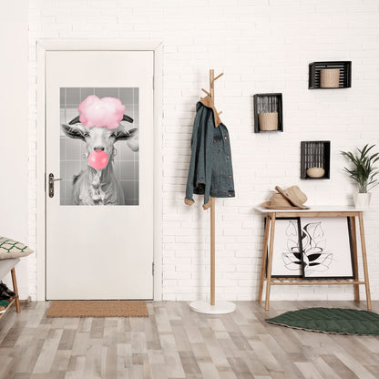 BUBBLEGUM BOVINE BLISS vertikal affisch med självhäftande motiv
