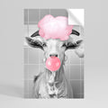 BUBBLEGUM BOVINE BLISS Självhäftande Vertikal Poster