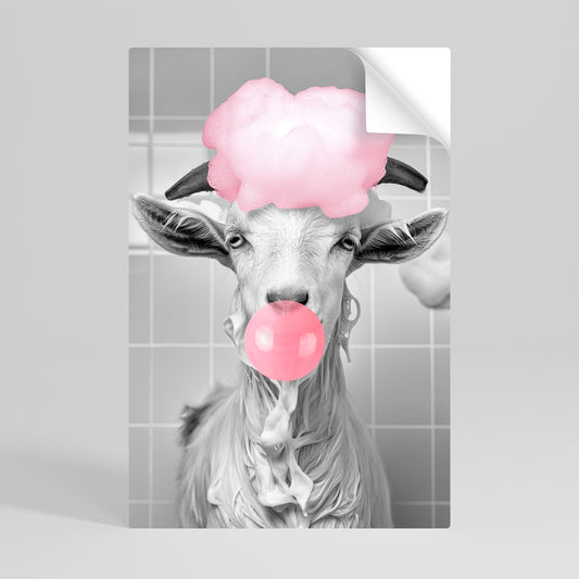 BUBBLEGUM BOVINE BLISS Självhäftande Vertikal Poster