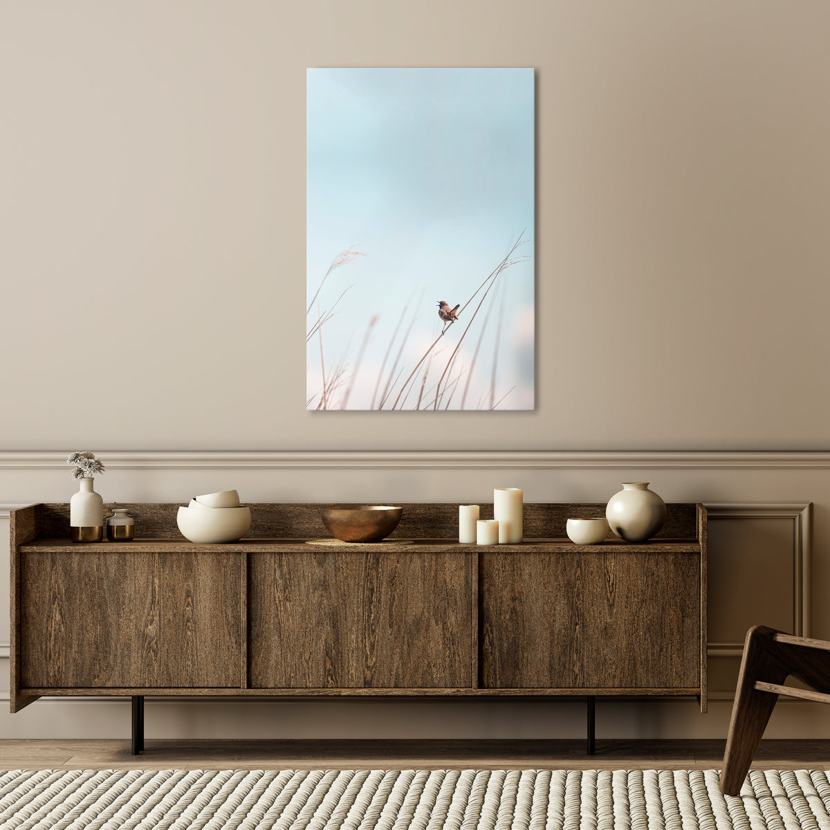 NATURE'S CHORUS Vertical Canvas Print