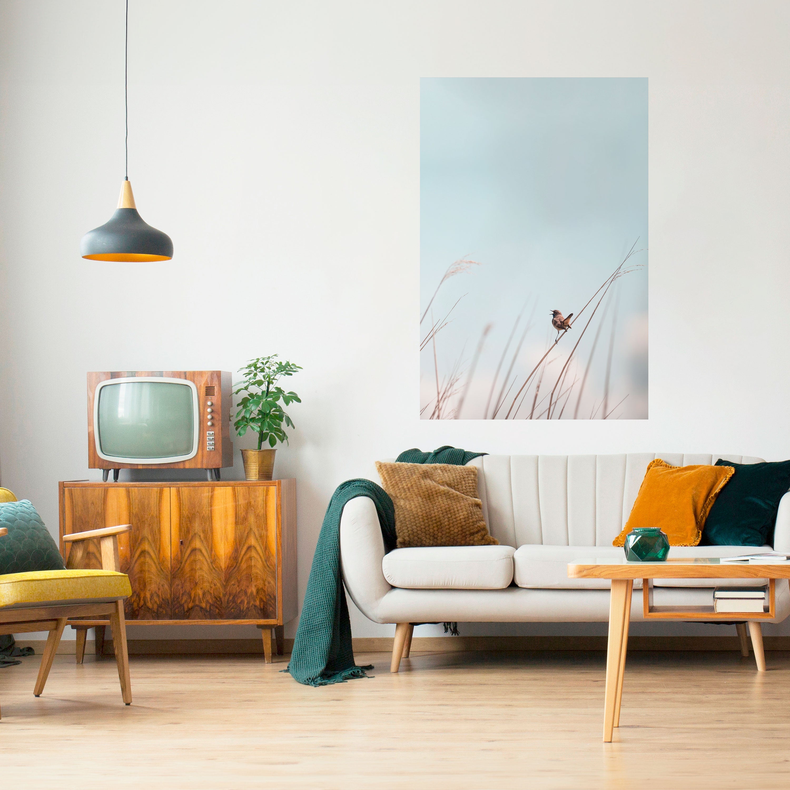 NATURE'S CHORUS vertikal poster med självhäftande tryck