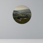 SHEEP IN SERENITY Round Wall Art