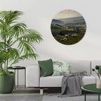 SHEEP IN SERENITY Round Wall Art