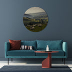 SHEEP IN SERENITY Round Wall Art