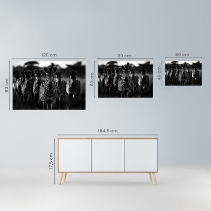 Randig Symphony Saga, horisontell poster med självhäftande text