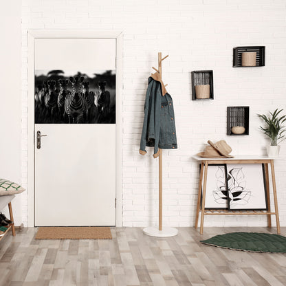 Randig Symphony Saga, horisontell poster med självhäftande text