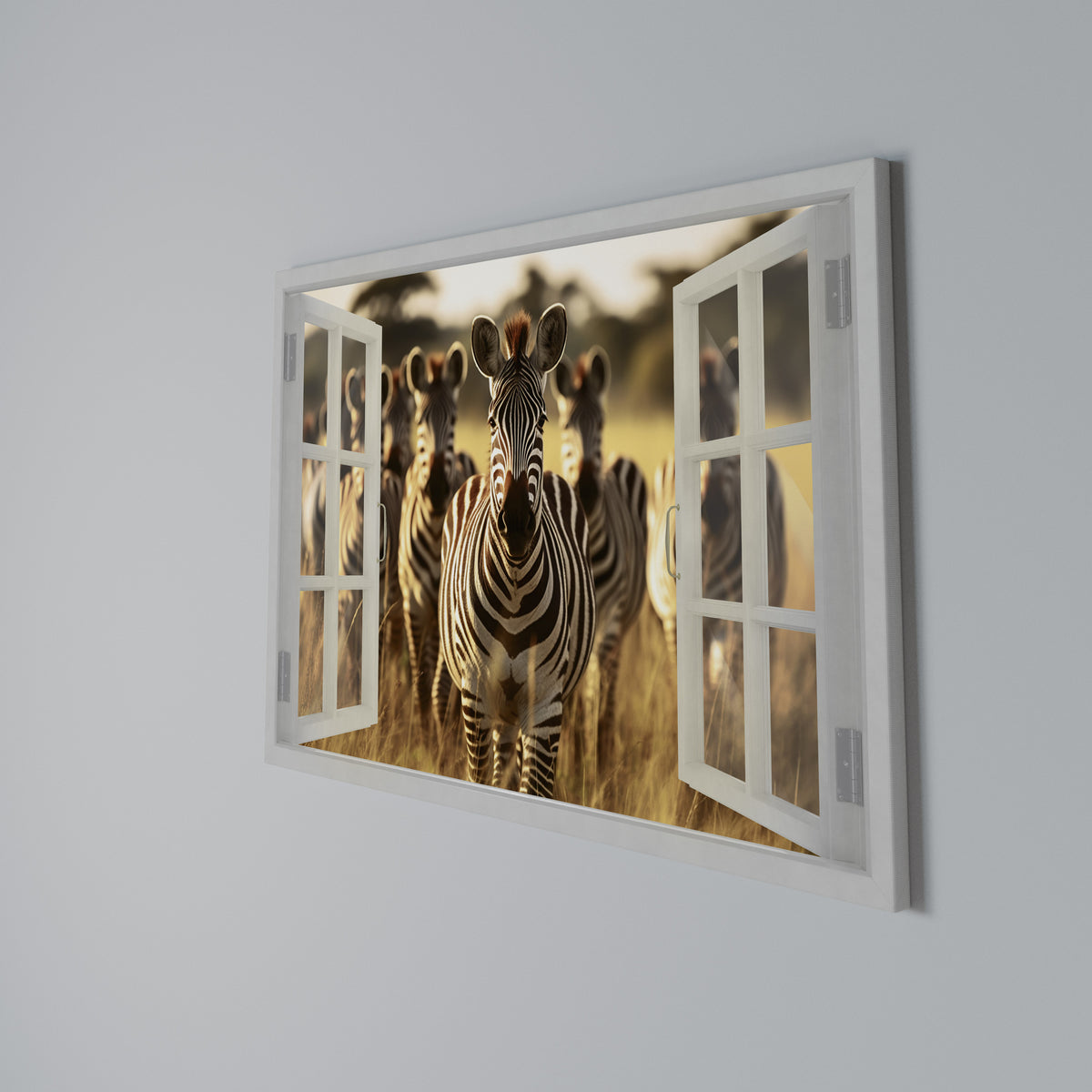 STRIPED SERENADE OUTSIDE Horizontal Canvas Print