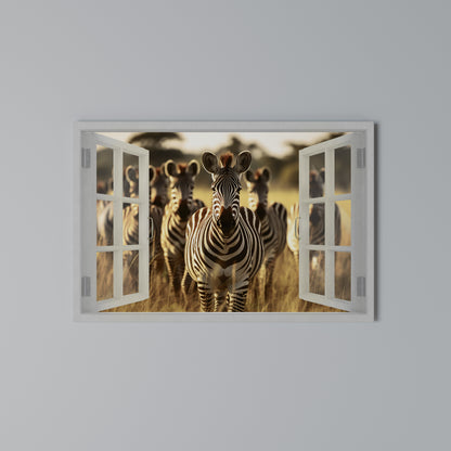 STRIPED SERENADE OUTSIDE Horizontal Canvas Print