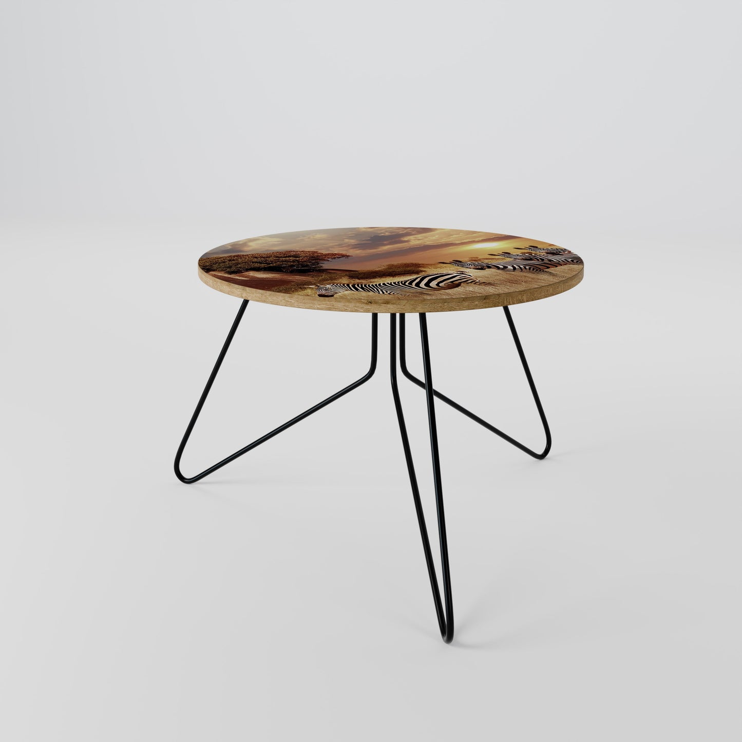 ZEBRA SUNSET SERENADE Coffee Table 60