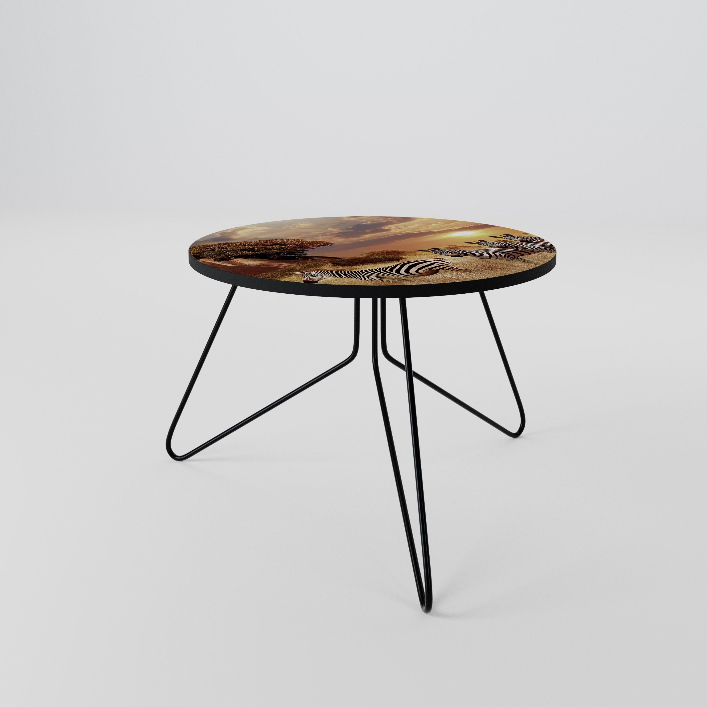 ZEBRA SUNSET SERENADE Coffee Table