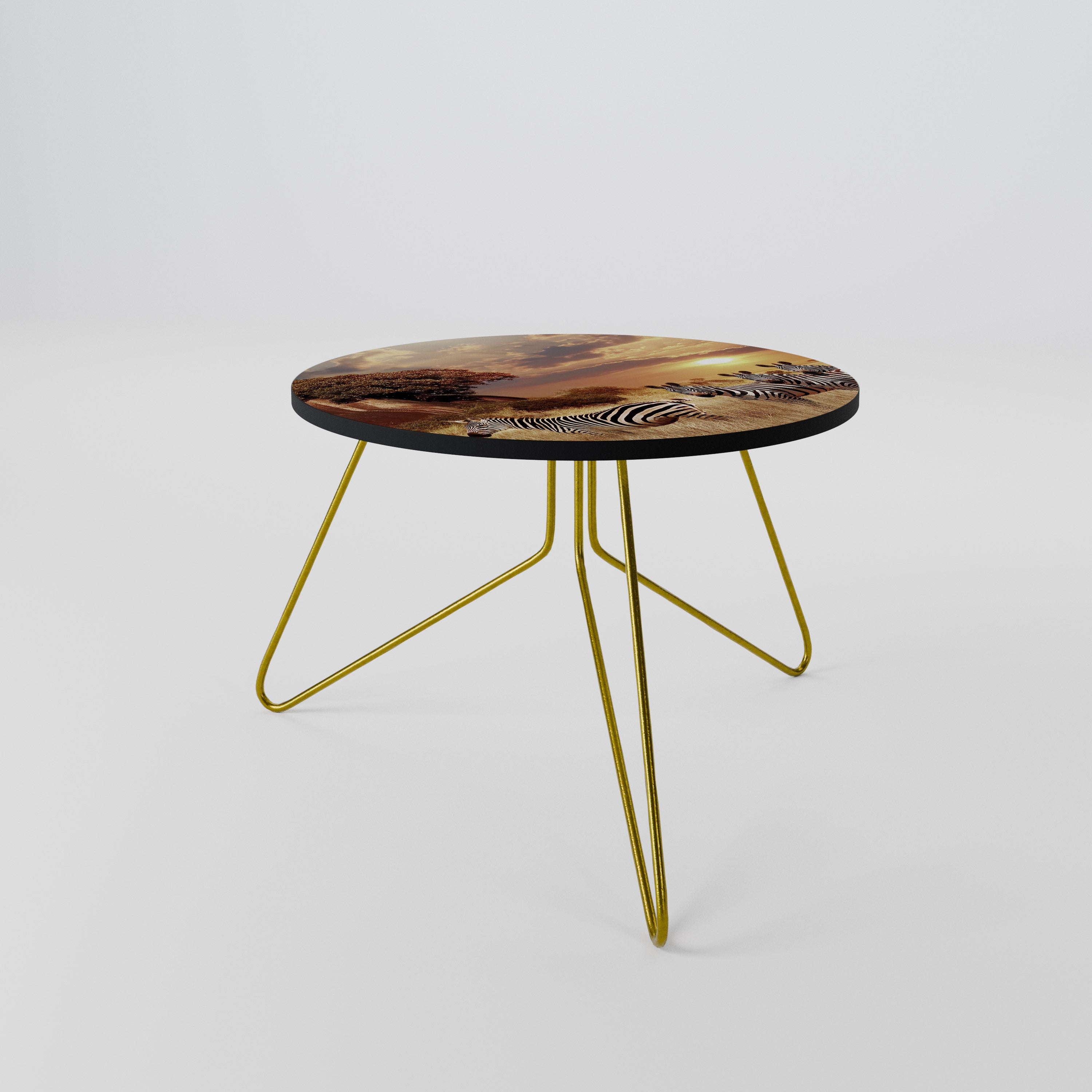 ZEBRA SUNSET SERENADE Coffee Table