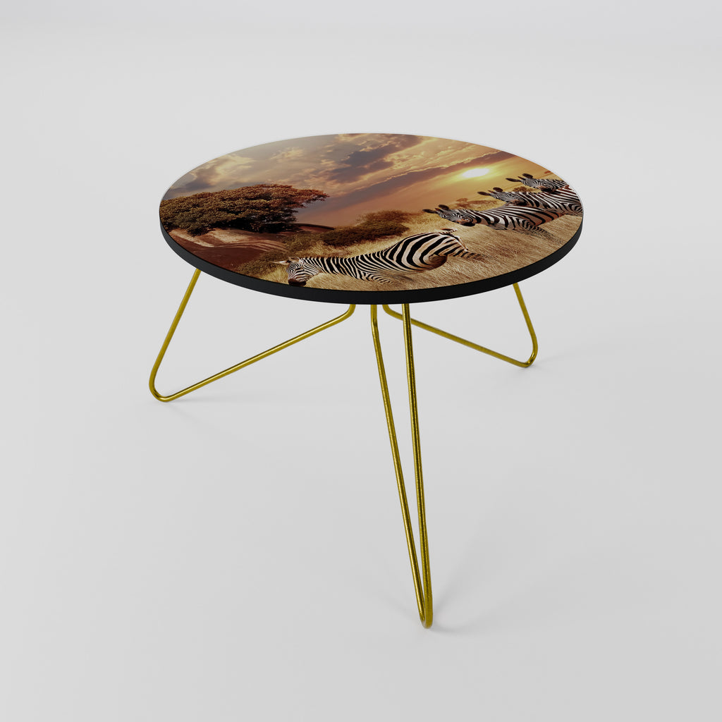 ZEBRA SUNSET SERENADE Coffee Table