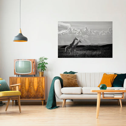 ELEGANT HEIGHTS AVTÄCKTA Horisontell Poster med självhäftande tryck