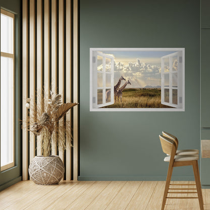 GIRAFF-FÖNSTER, självhäftande poster