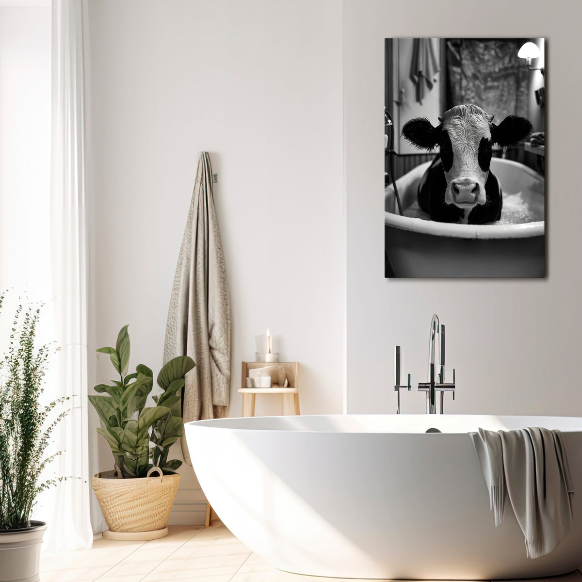 MONOCHROME MOOOD Vertical Canvas Print
