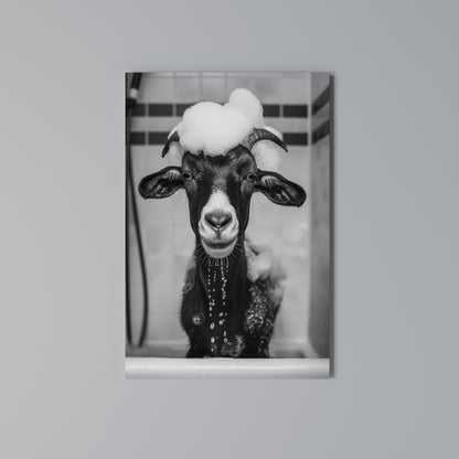 BUBBLE-BATHED BLISS Vertical Canvas Print