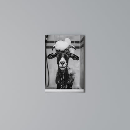 BUBBLE-BATHED BLISS Vertical Canvas Print